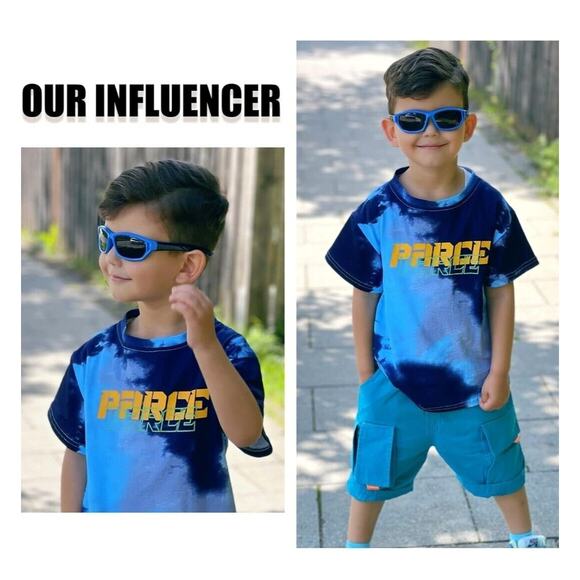 DUCO Polarized Kids Sunglasses with Strap for Boys Girls Youth Sports... - Picture 2 of 8